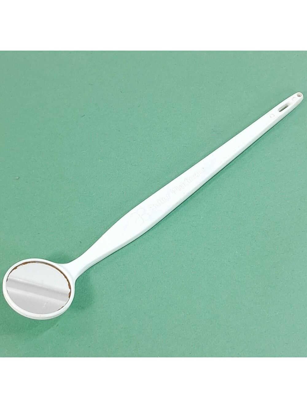 VINTAGE BUTLER PLAKFINDER DENTAL MIRROR TOOL plaque finder white MADE IN THE USA
